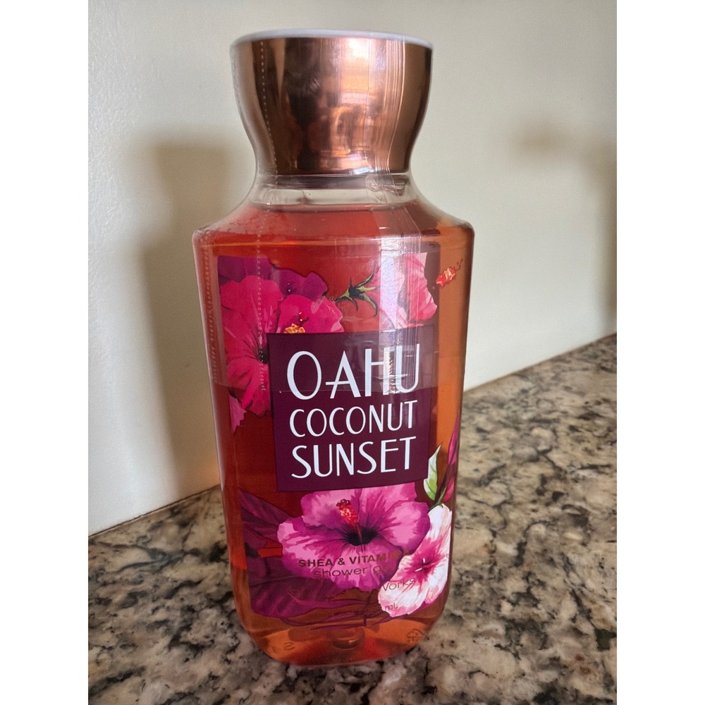 Bath & Body Works Shower Gel 10oz Oahu Coconut Sunset Shea Vitamin E